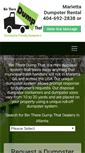 Mobile Screenshot of mariettadumpsterrental.net
